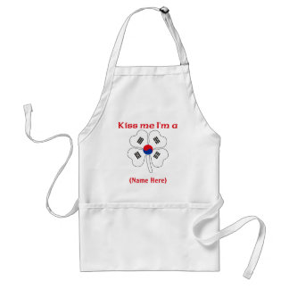 Personalizado béseme que soy delantal coreano