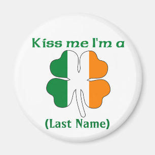 Personalizado béseme que soy imán irlandés