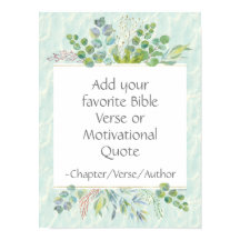 Personalizado Biblia Verse Wall Decoración Eucalyp