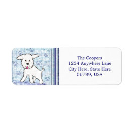 Personalizado Bichon Frise Dog Retorno Etiquetas d