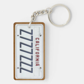 PERSONALIZADO blanco del llavero de la placa de