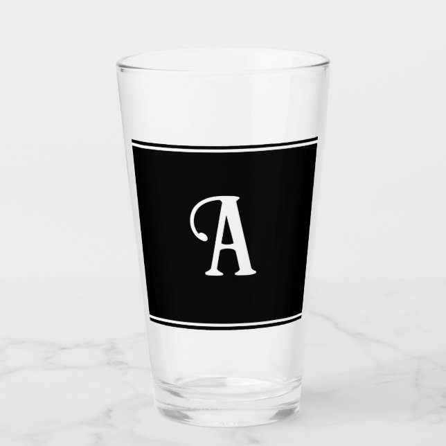 Personalizado blanco y negro simple y elegante ini (Anverso)