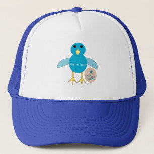 Personalizado Blue Birthday Boy Chick Gorra