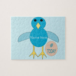 Personalizado Blue Birthday Boy Chick Puzzle