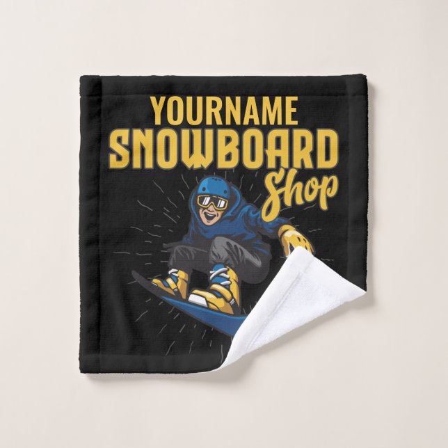 Personalizado Boarder Snowboarding Shop Big Air (Toallita)