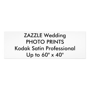 Personalizado boda 36" x 12" Fotografías profesion