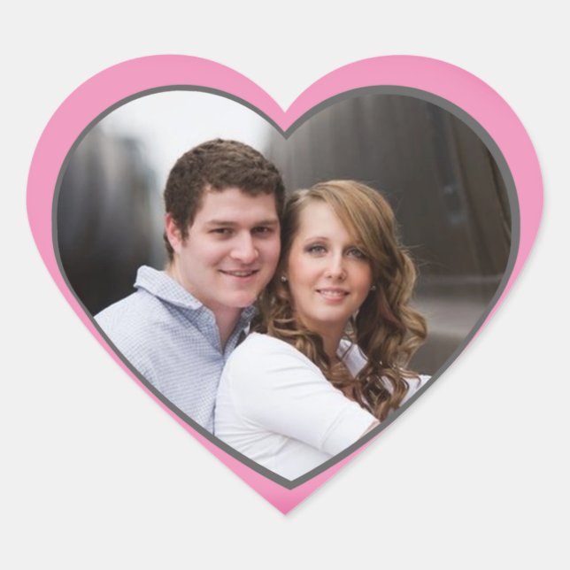 Personalizado Boda de fotografía Parejas Pegatina  (Anverso)