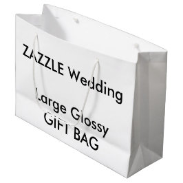 Personalizado boda GLOSSY Bolsa de regalo GRANDE 1