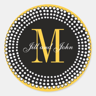 Personalizado boda Monograma y nombres Sello amari