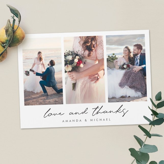 Personalizado Boda Multifoto Gracias Magnet (Subido por el creador)