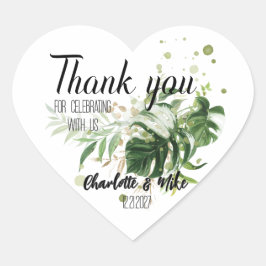 Personalizado Boda tropical Sellos para sobres a f