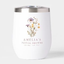 Personalizado Boho Purple Wildflowers Bridal Showe