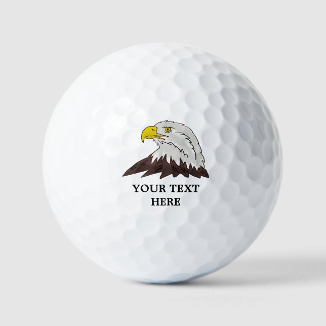 Personalizado bolas de golf con dibujos de águila  (Anverso)