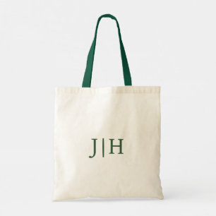 Personalizado Bolsa de Tote Verde Preppy Green Mon