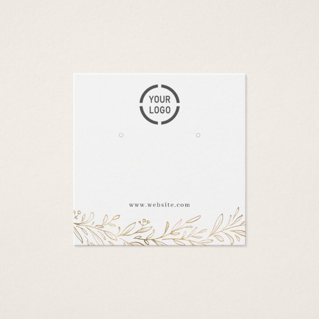 Personalizado botánico de oro de imitación pantall (Anverso)