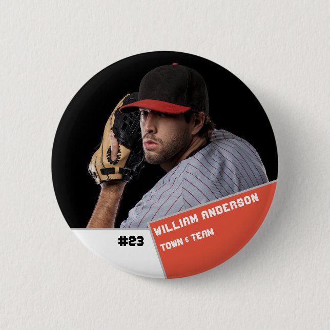 Personalizado botón de deportes fotográficos / jug (Anverso)