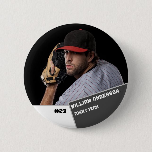 Personalizado botón de deportes fotográficos / jug (Anverso)