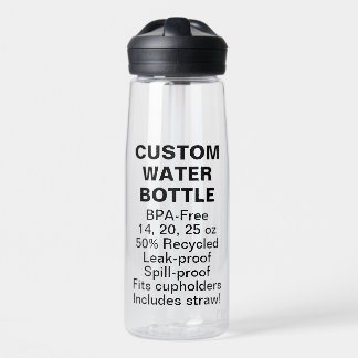 Personalizado BPA BPS BPF Botella de agua grande g