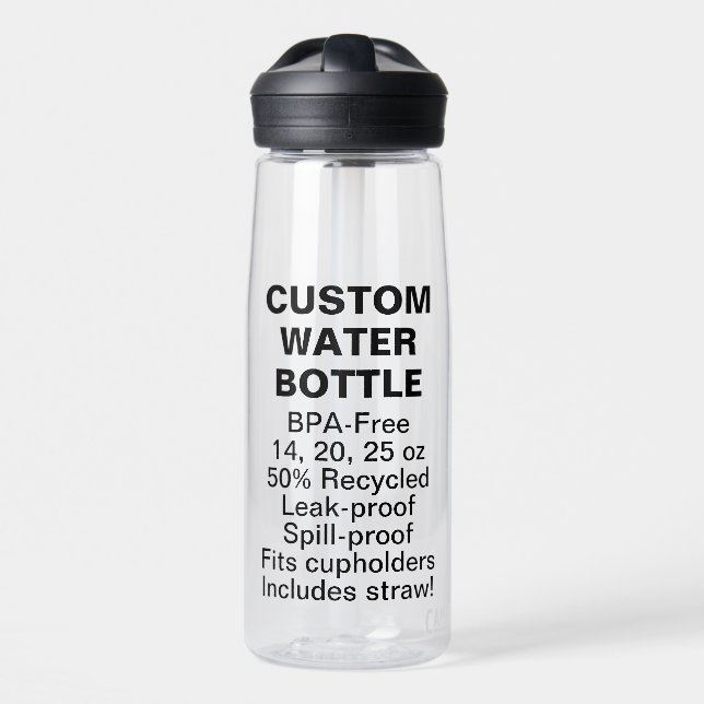 Personalizado BPA BPS BPF Botella de agua grande g (Delante)