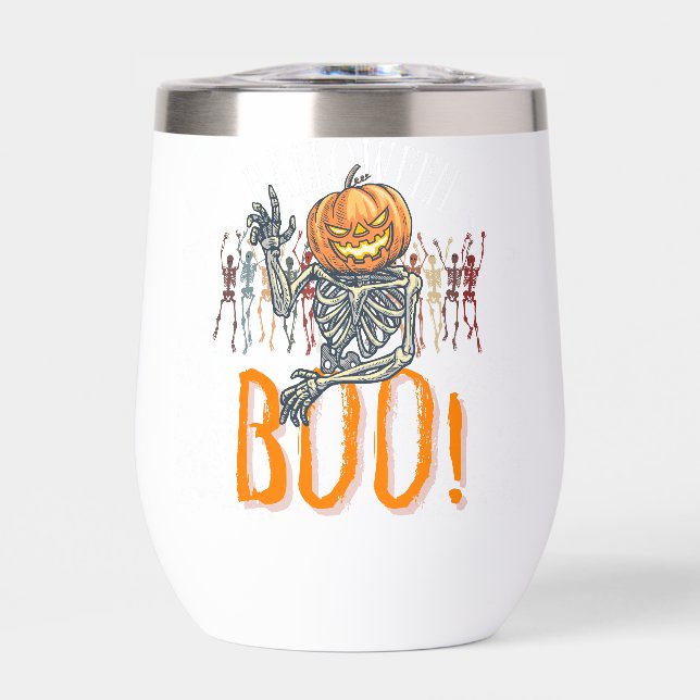 Personalizado Branded White y Naranja Grunge Hallo (Frente)