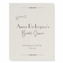 Personalizado Bridal Shower Bienvenido a la Junta 
