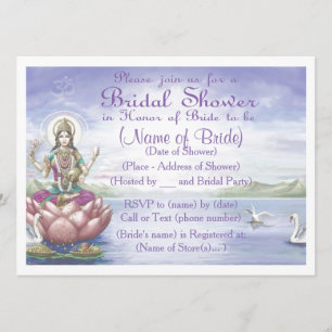 Personalizado Bridal Shower Invitación estilo hind