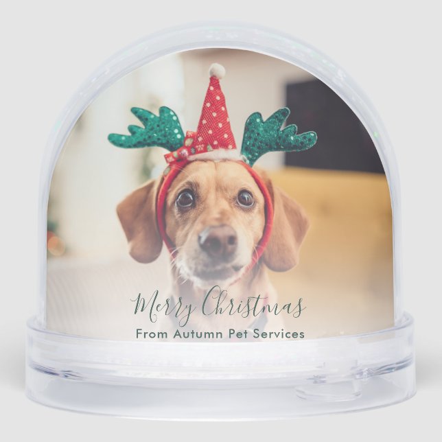 Personalizado Business Vet Tech Nombre Perro Fotos (Reverso)