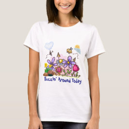 Personalizado Buzzin por la camiseta del jardín