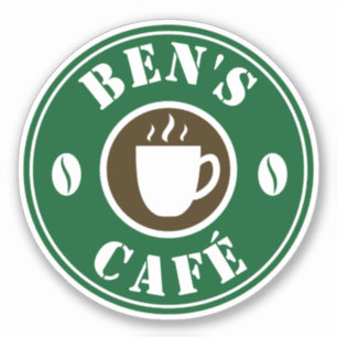 Personalizado cafetera portátil pegatina decal