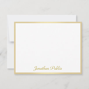 Personalizado Caligrafiado Plantilla Gold Script T