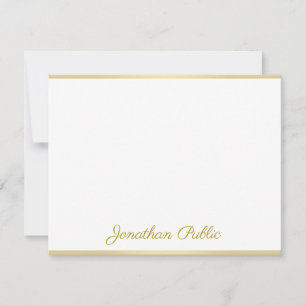 Personalizado caligrafiado Plantilla Gold Script T