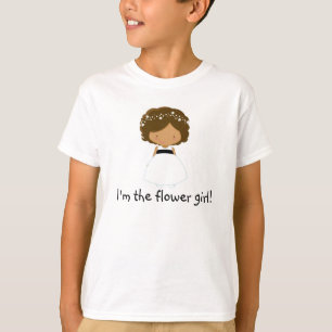 Personalizado Camisa de Chica de Flores - ¡Soy la