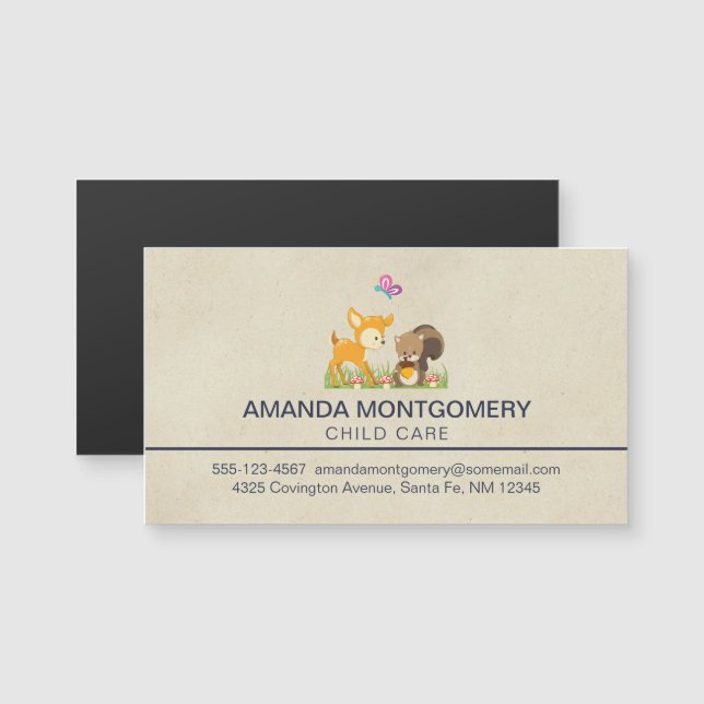 Personalizado caprichoso de animales salvajes (Anverso/Reverso)