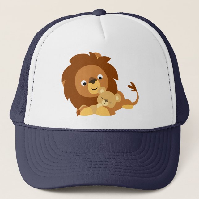 Personalizado cariñoso León papá y Gorra de Cub (Anverso)