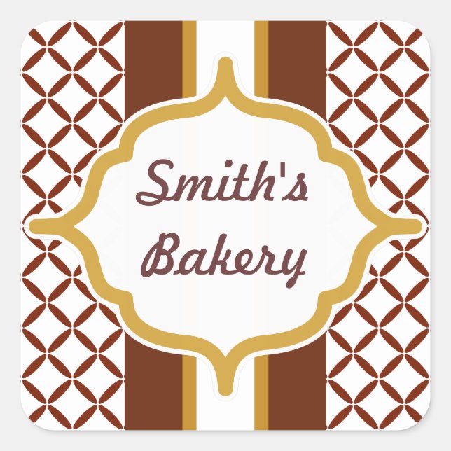 Personalizado Carmel Chocolate Pegatina (Anverso)