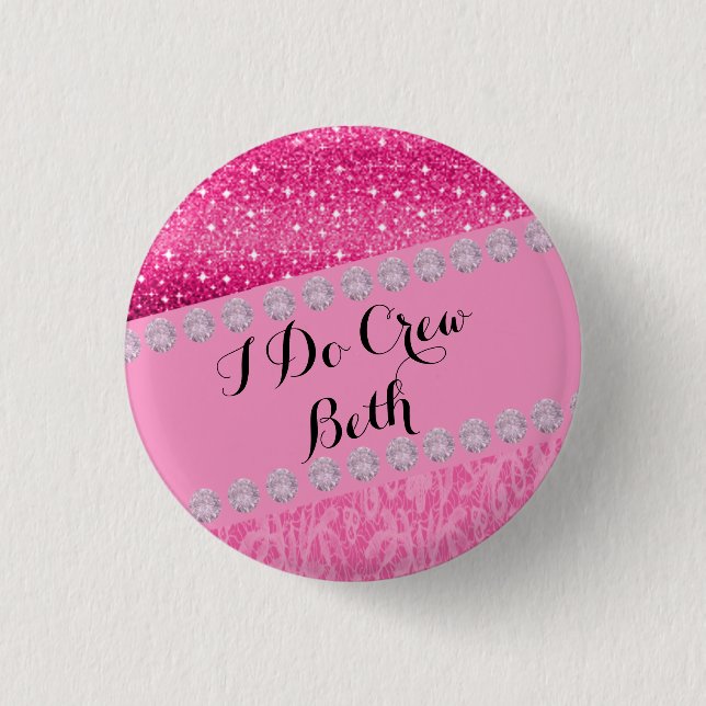 Personalizado casando Bridemaid hago el botón del (Anverso)