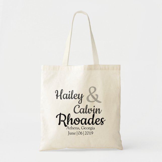 Personalizado casando el bolso del hotel de la (Frente)