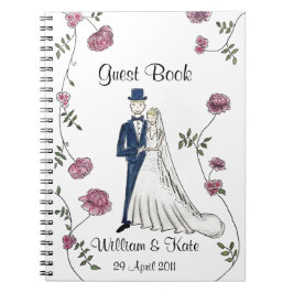 Personalizado casando el cuaderno del libro de