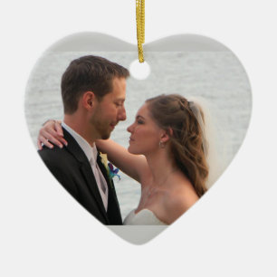 Personalizado casando el ornamento de la foto
