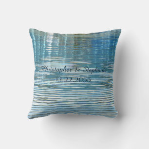 Personalizado casando la reflexión de la almohada