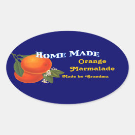 Personalizado casero Naranja Pegatinas Marmalade