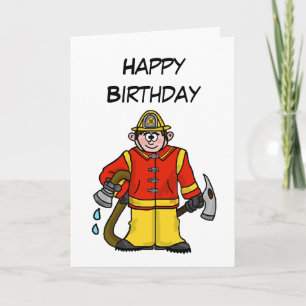 Personalizado caucásico Tarjeta FiremanPersonal