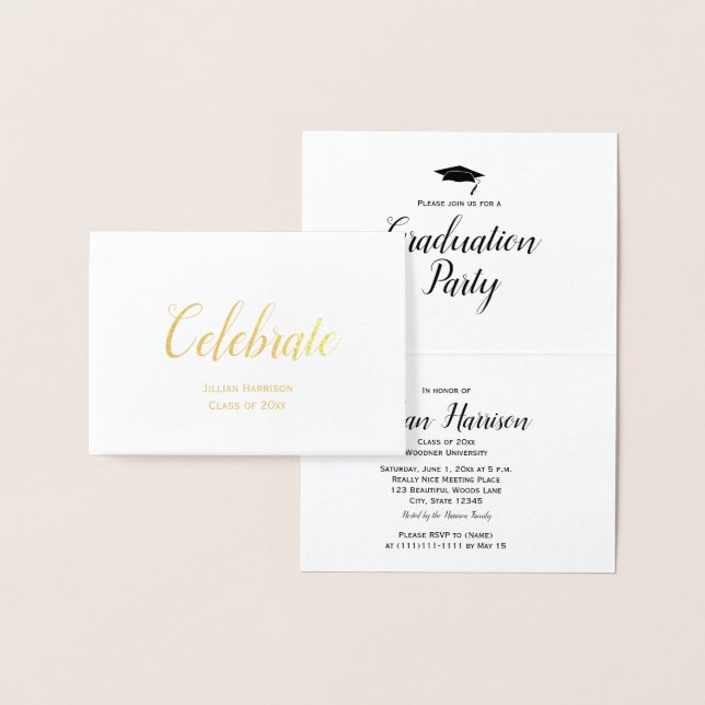 Personalizado celebra la invitación a la fiesta de (Demostración)