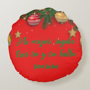 Personalizado Cepillado Cojín decorativo redondo F
