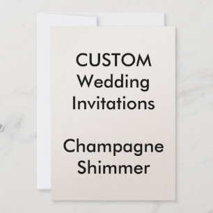 Personalizado CHAMPAGNE SHIMMER Invitaciones a la 