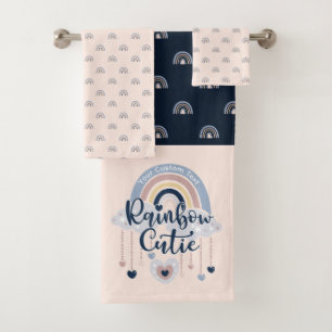 Personalizado Chica de corbata y corazón arcoiris