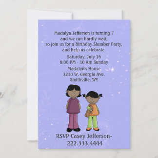 Personalizado chica Fiesta de la madera Invitación