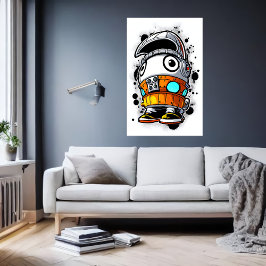 Personalizado chico genial robot | Arte IA