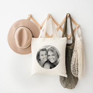 Personalizado Círculo fotograma foto tote bolsa