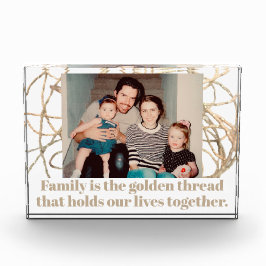 Personalizado cita inspiradora foto familiar de or